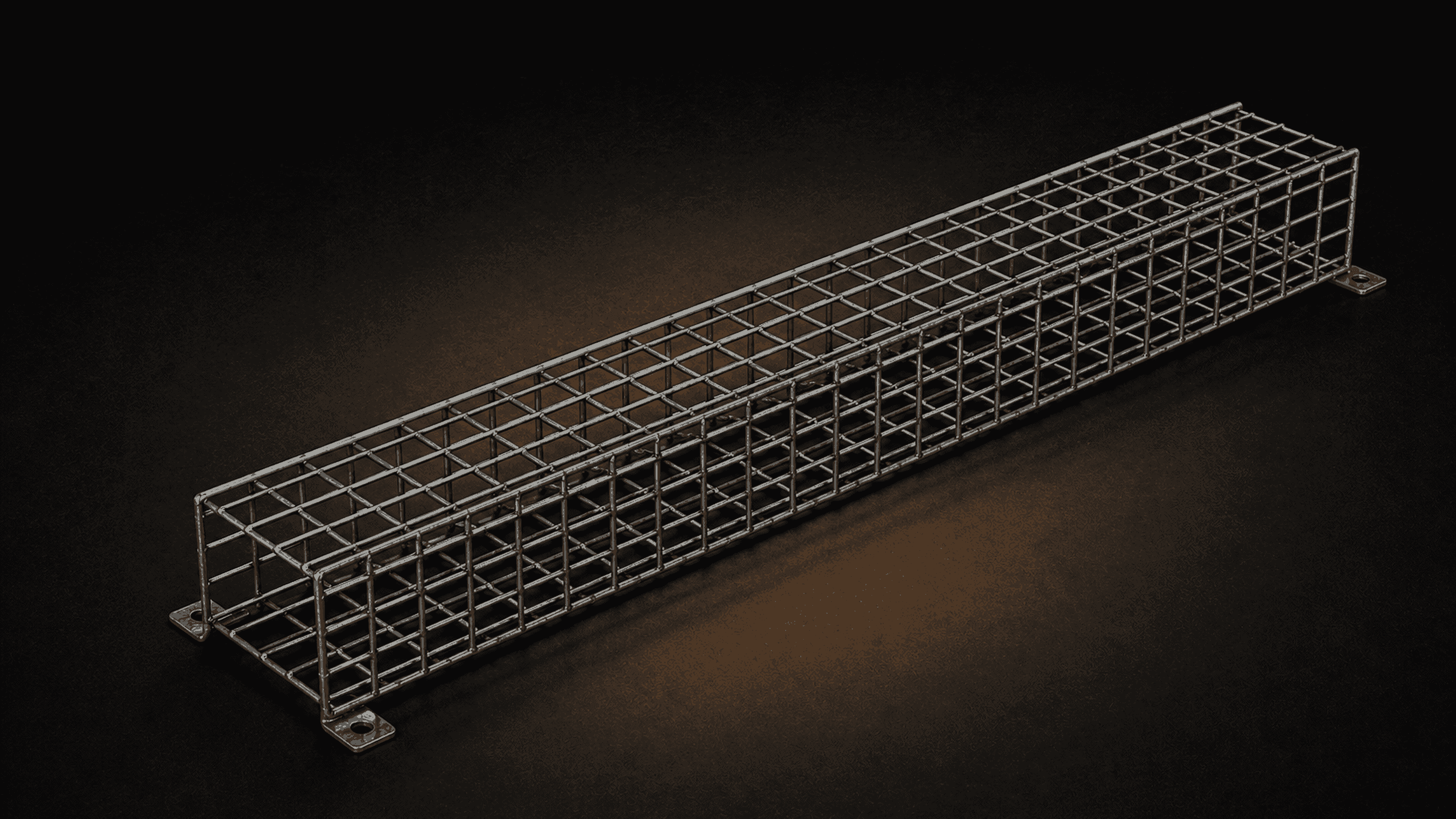 Long Narrow Wire Channel Rack